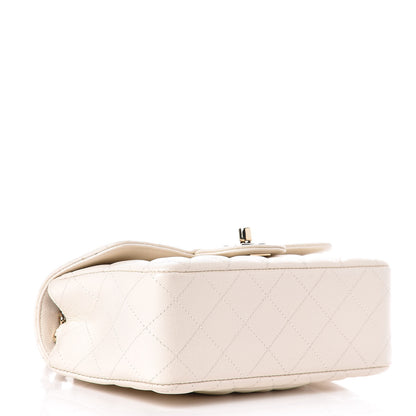 Chanel Caviar Quilted Mini Rectangular Flap White 4 of 10