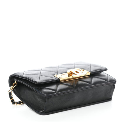 Chanel Lambskin Quilted Golden Class Wallet on Chain WOC Black 4 of 9