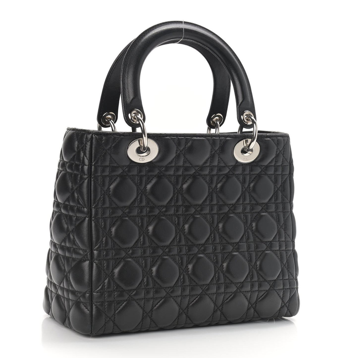 Lambskin Cannage Medium Lady Dior Black