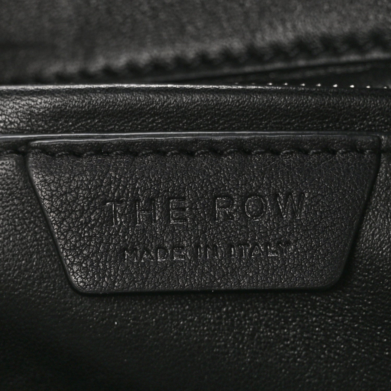 The Row Polished Saddle Calfskin Medium Devon Bag Black 6 of 10