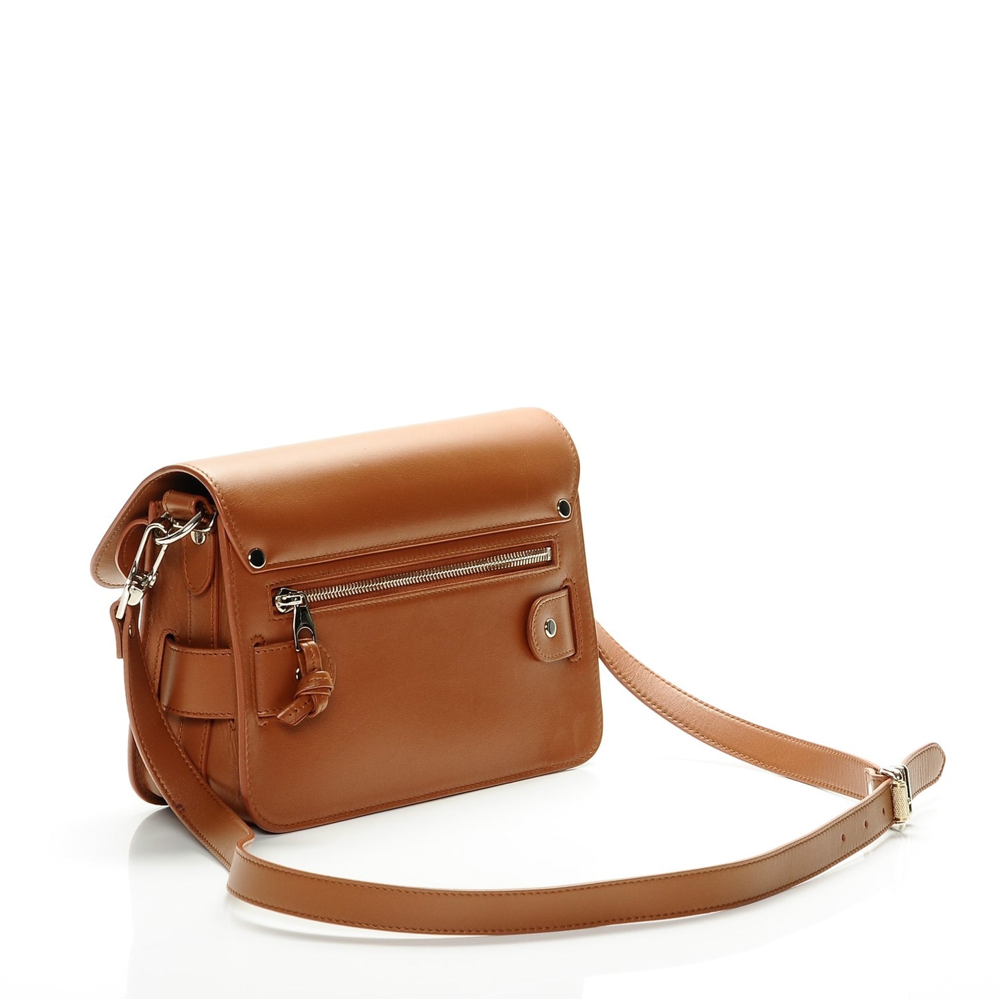 Smooth Calfskin Mini PS11 Classic Shoulder Bag Nice Tan