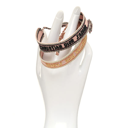Christian Dior Woven Cotton J'Adior Friendship Bracelet Set Nude 2 of 4