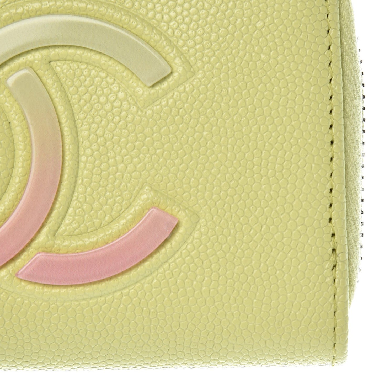 Caviar Key Holder Case Light Pink Light Green