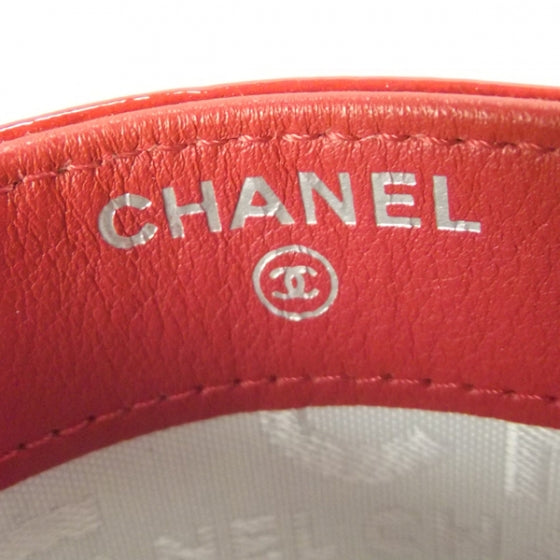 Chanel Patent Credit Card Holder Red 6 of 8