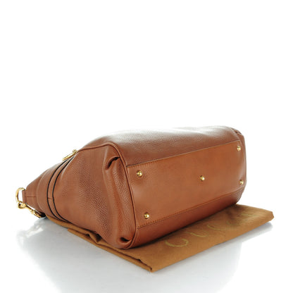 Gucci Pebbled Calfskin Ride Medium Top Handle Bag Brown 4 of 8