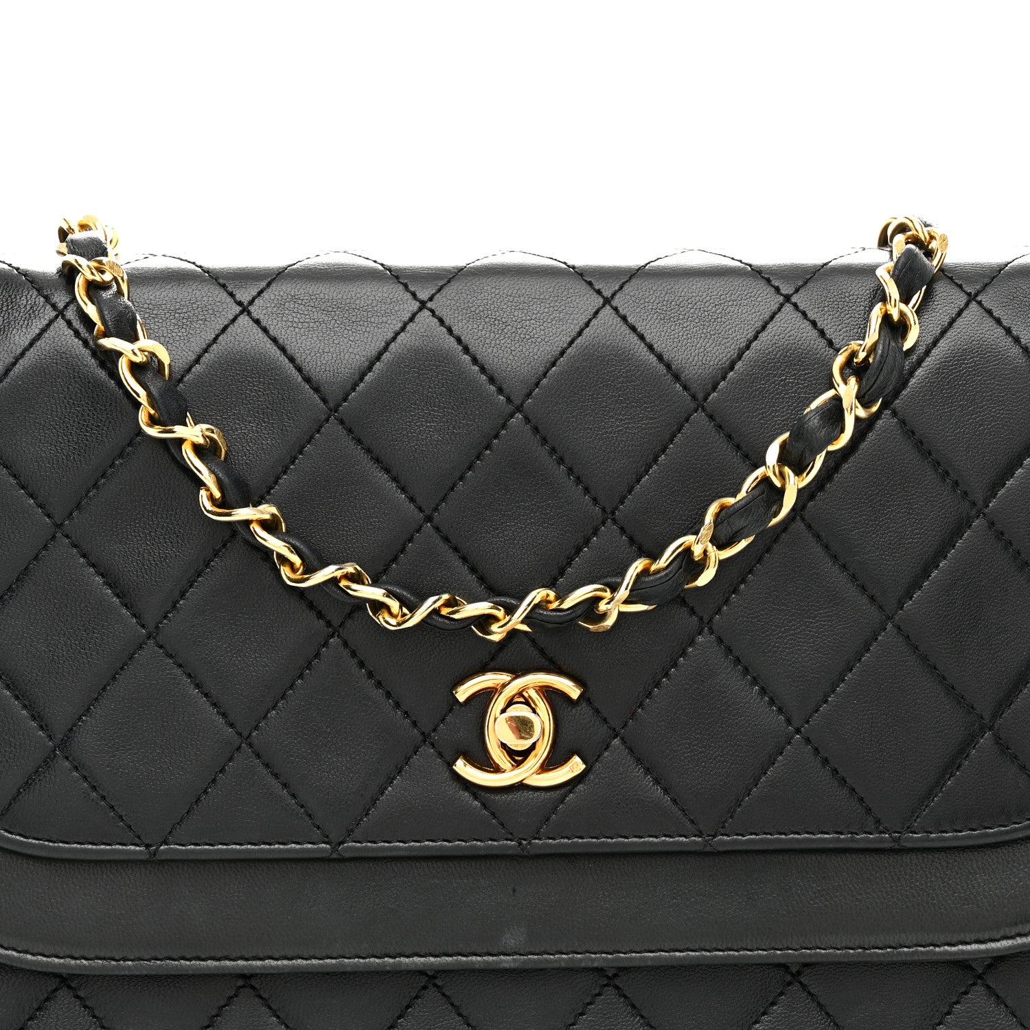 Chanel Lambskin Quilted Flap Bag Black 9 of 12