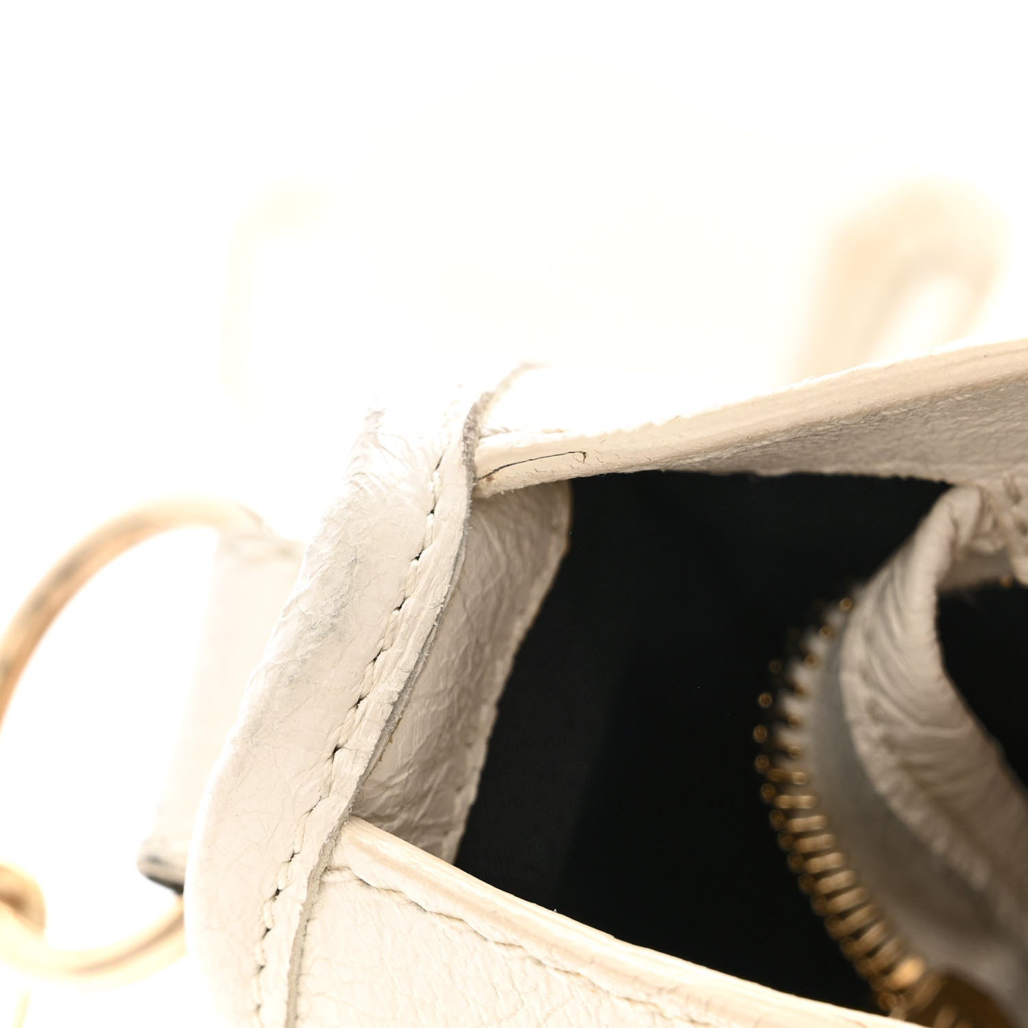 Balenciaga Agneau Giant 12 Gold Hardware S City White 17 of 24