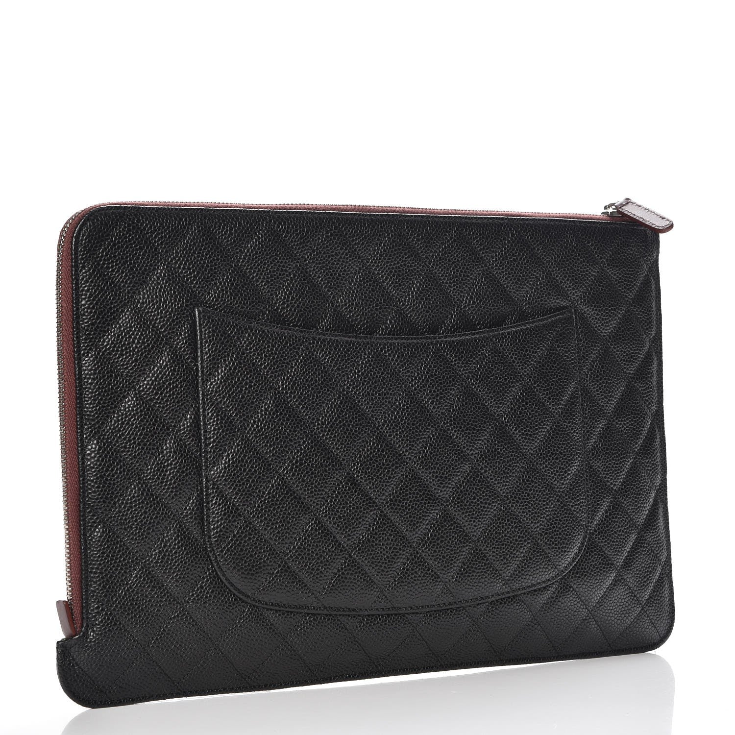 Chanel Caviar Quilted Document Portfolio Holder Black 3 of 7