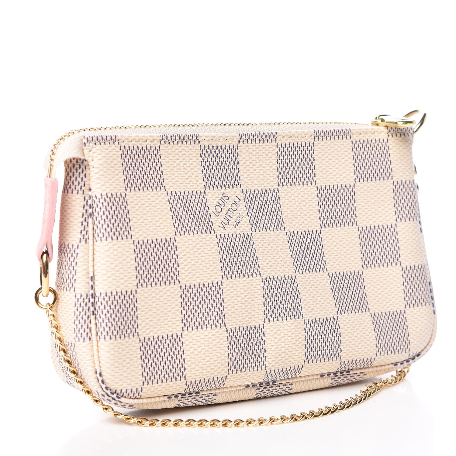 Louis Vuitton Damier Azur 2018 Christmas Animation Mini Pochette Accessories 3 of 10