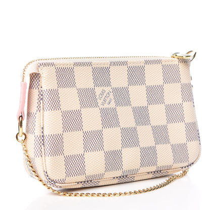 Louis Vuitton Damier Azur 2018 Christmas Animation Mini Pochette Accessories 3 of 10