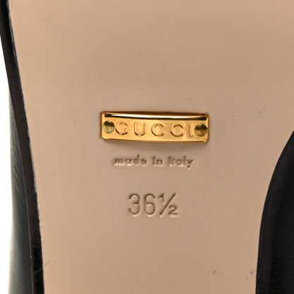 Gucci Goatskin Crystal Womens Horsebit Loafers 36.5 Black 5 of 8