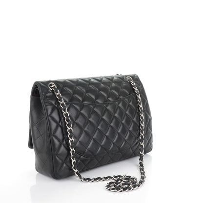 Chanel Lambskin Quilted Maxi Double Flap Black 3 of 7