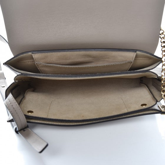 Chloe Suede Calfskin Small Faye Shoulder Bag Motty Grey 5 of 13