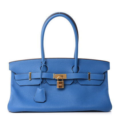 Hermes Togo JPG Shoulder Birkin II 42 Blue Izmir 1 of 11