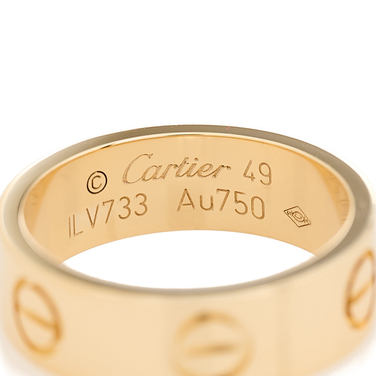 18K Yellow Gold 5.5mm LOVE Ring 49 5
