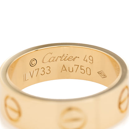 Cartier 18K Yellow Gold 5.5mm LOVE Ring 49 5 4 of 4