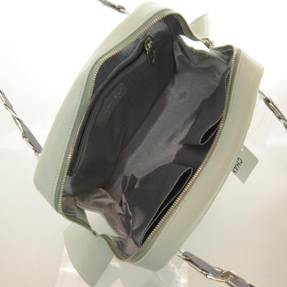 Chanel Lambskin Vertical Quilted Small Mademoiselle Camera Case Green 8 of 9