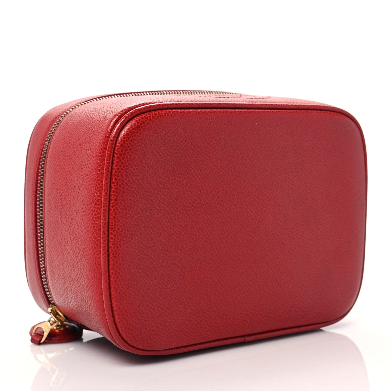 Chanel Caviar Vanity Cosmetic Case Red 4 of 10