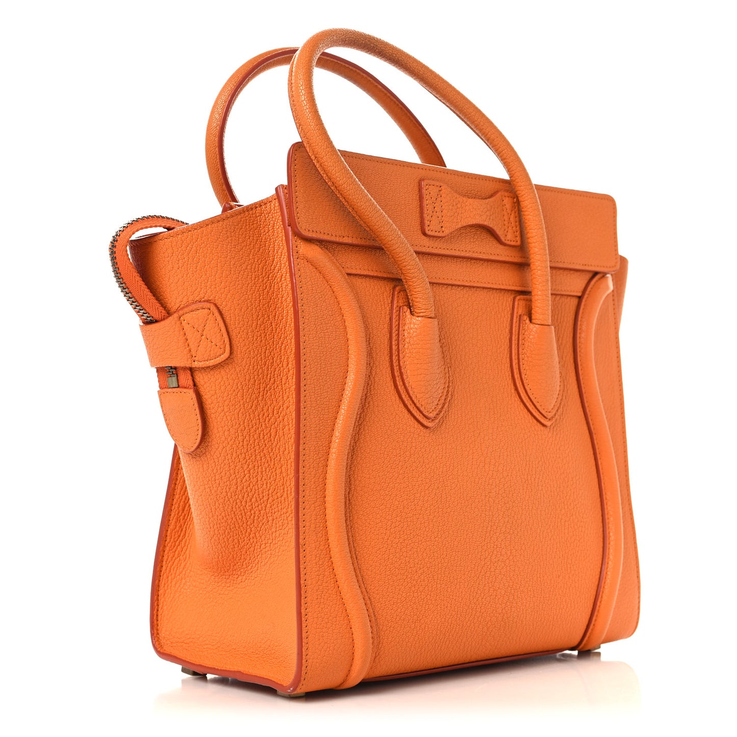 Goatskin Micro Luggage Light Orange