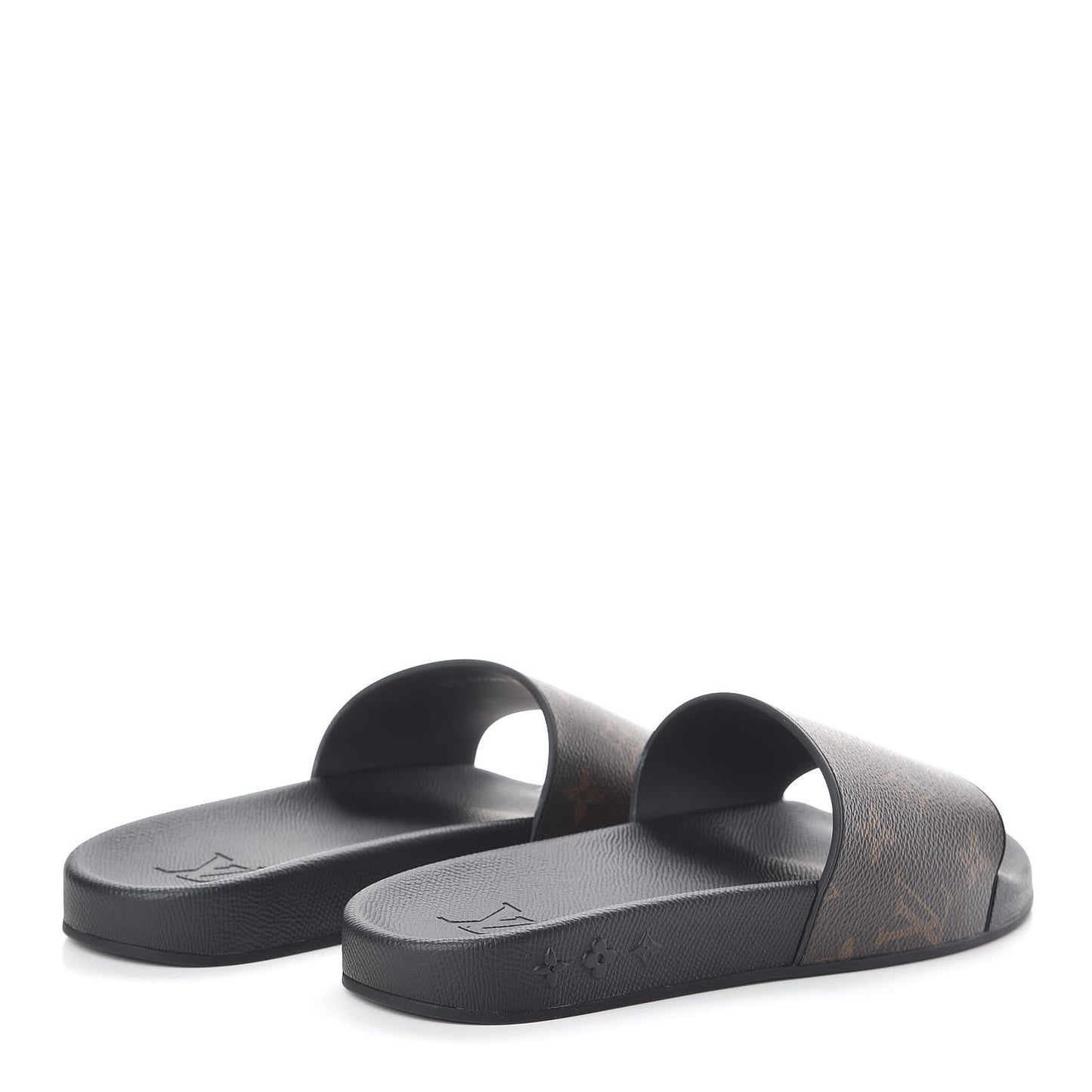 Rubber Monogram Mens Waterfront Mules 5 Macassar