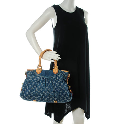 Louis Vuitton Denim Neo Cabby MM Blue 2 of 7