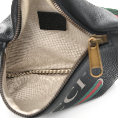 Gucci Grained Calfskin Small Logo Belt Bag Black 5 of 10