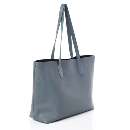 Burberry Grainy Calfskin Remington Tote Dusty Teal Blue 3 of 13