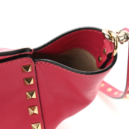 Valentino Garavani Vitello Small Rockstud Tote Deep Rose 12 of 17