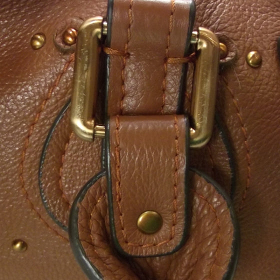 Leather Paddington Satchel Cognac
