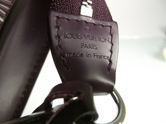 Epi Pochette Accessories Bag Cassis Purple