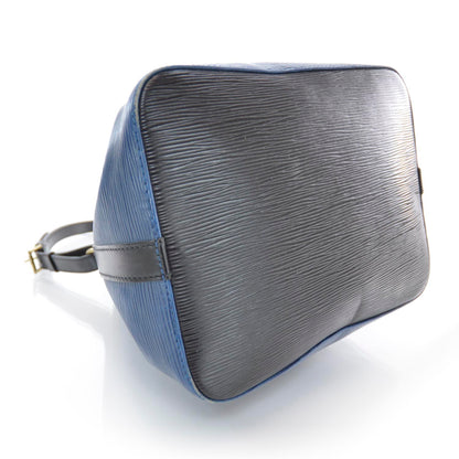 Louis Vuitton Epi Petit Noe Blue Black 4 of 8