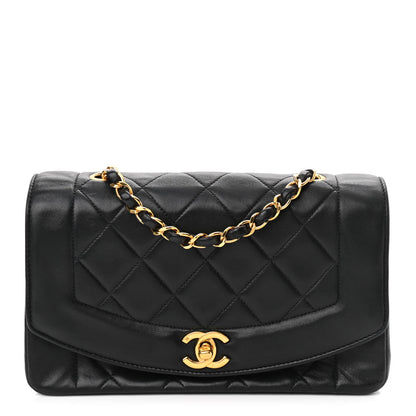 Chanel Lambskin Quilted Small Single Flap Black 1 of 10