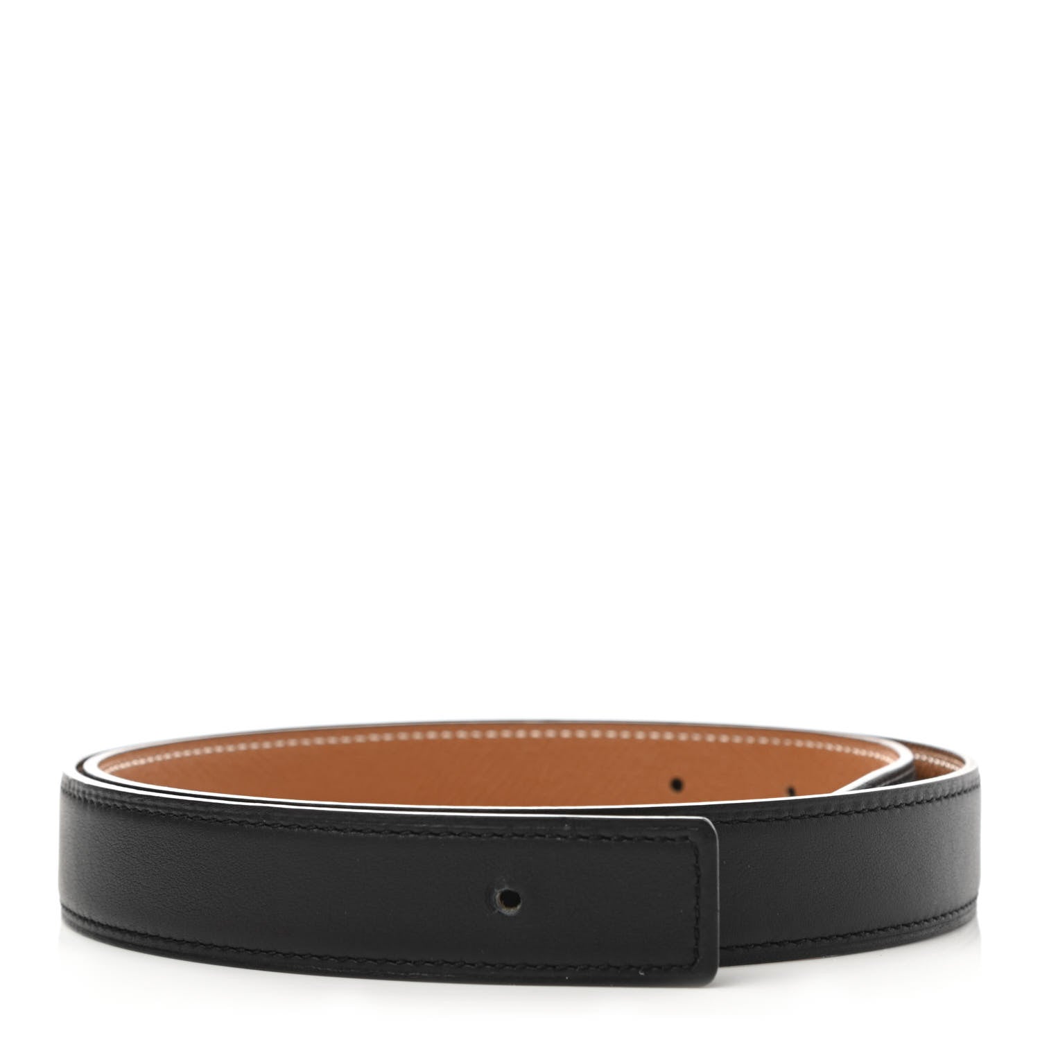 Hermes Swift Epsom 24mm Belt Strap 75 Black Gold 1 of 10