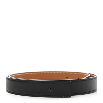 Hermes Swift Epsom 24mm Belt Strap 75 Black Gold 1 of 10