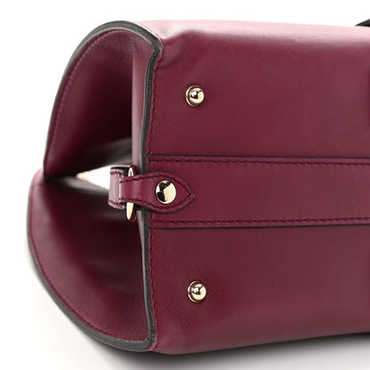 Gucci Calfskin Medium Stirrup Top Handle Bag Cherry Gloss 8 of 11