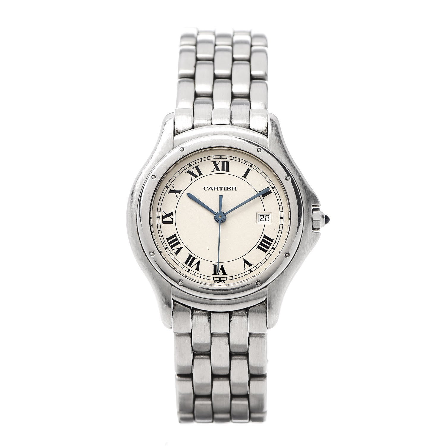 Cartier Stainless Steel 33mm Cougar Quartz Watch 1 of 5