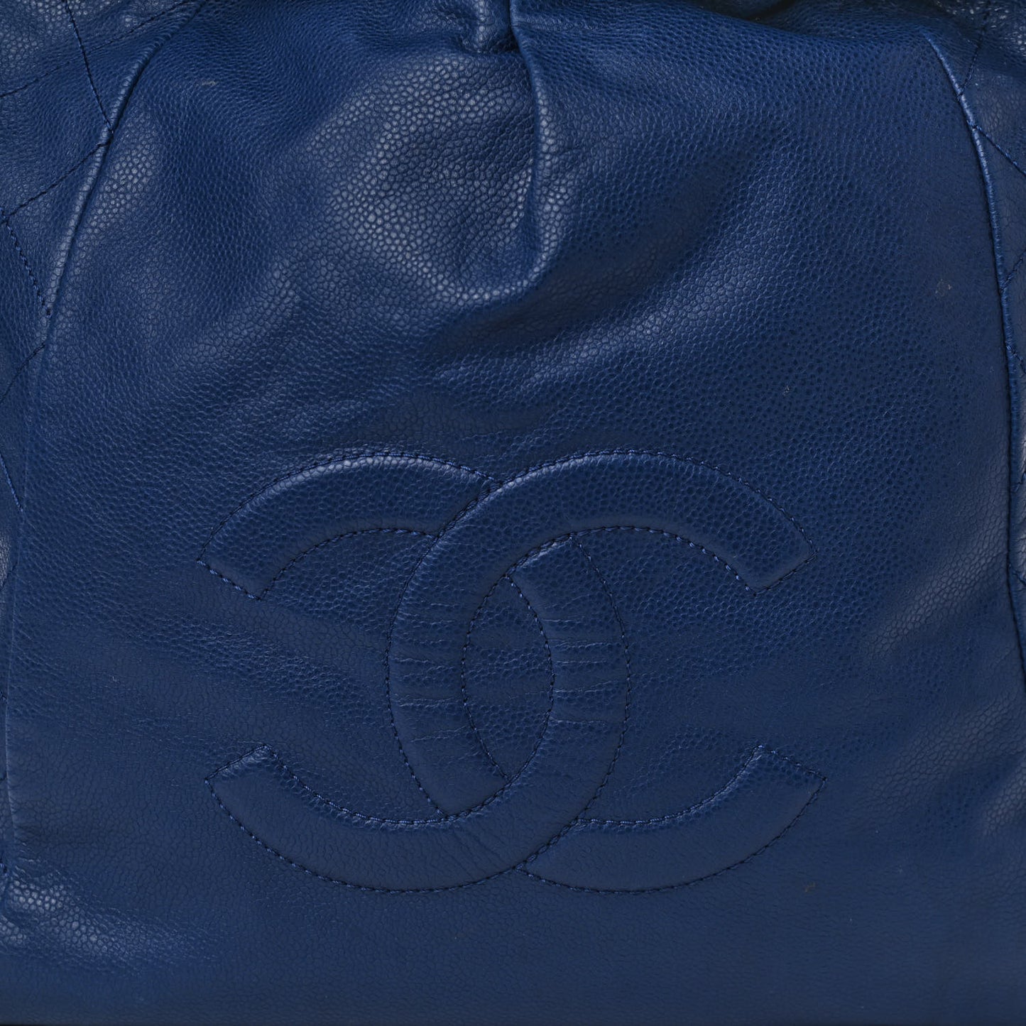 Caviar 31 Drawstring Tote Dark Blue