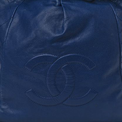 Chanel Caviar 31 Drawstring Tote Dark Blue 8 of 13