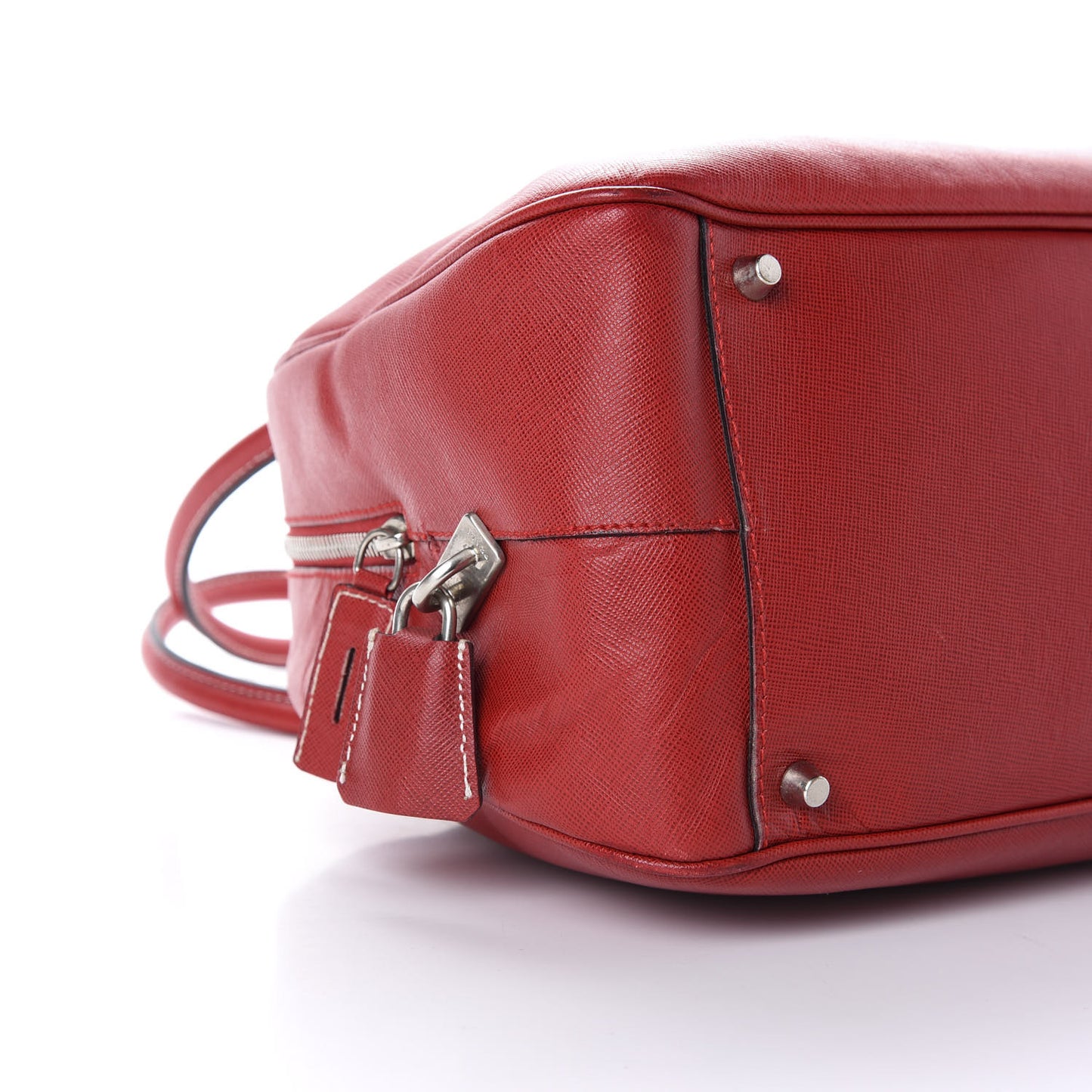 Saffiano Lux Bowling Bag Fuoco