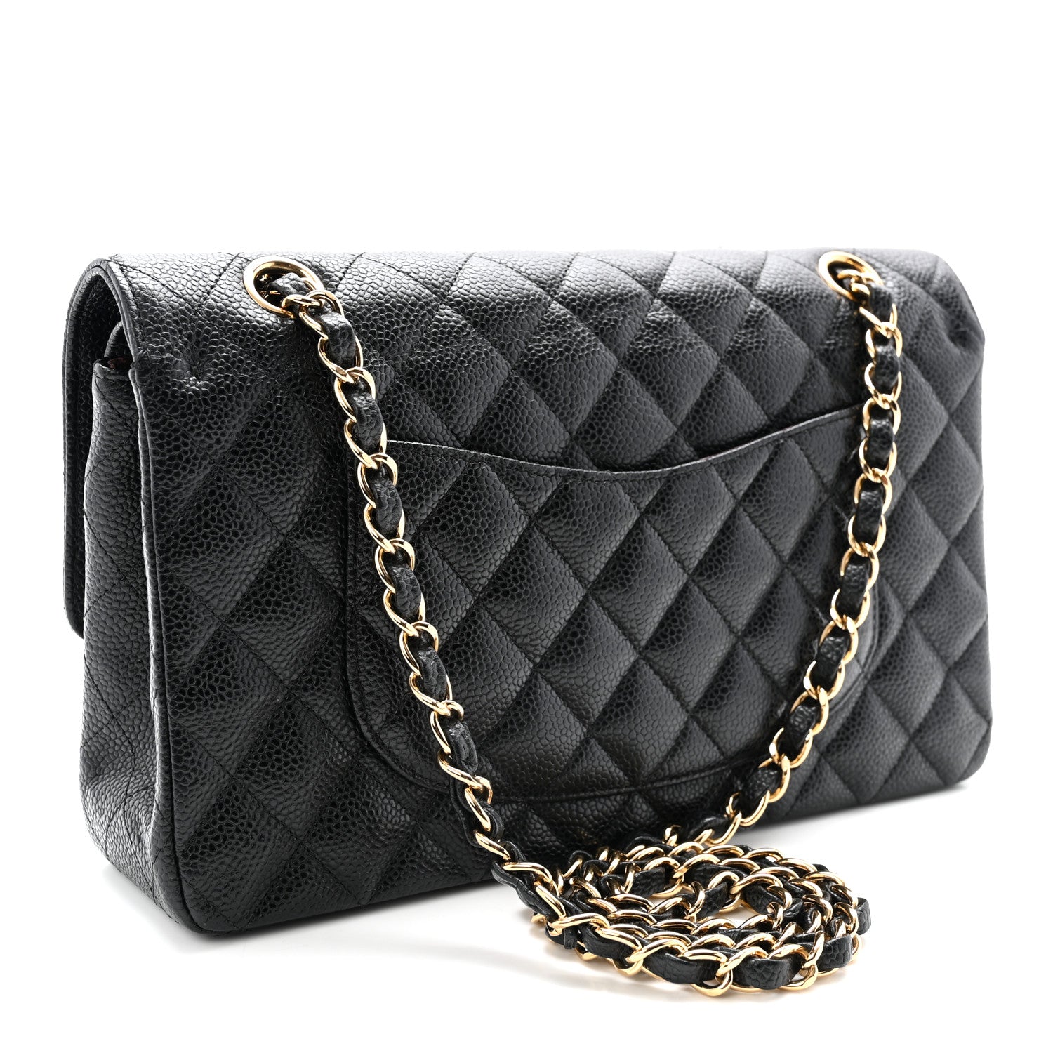 Chanel Caviar Quilted Medium Double Flap Black 3 of 12