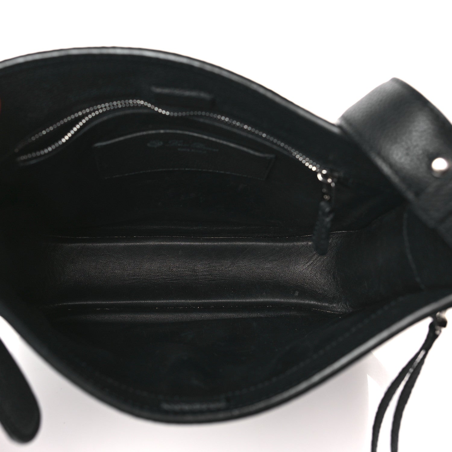 Loro Piana Grained Calfskin Fleur Crossbody Black 4 of 9