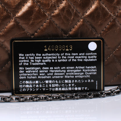 Chanel Aged Calfskin Reissue 2.55 Tote Bronze 9 of 9
