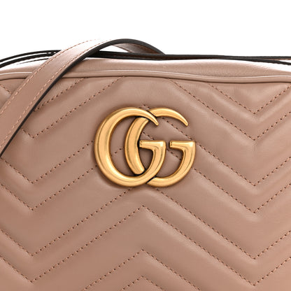 Gucci Calfskin Matelasse Small GG Marmont Chain Shoulder Bag Porcelain Rose 8 of 15