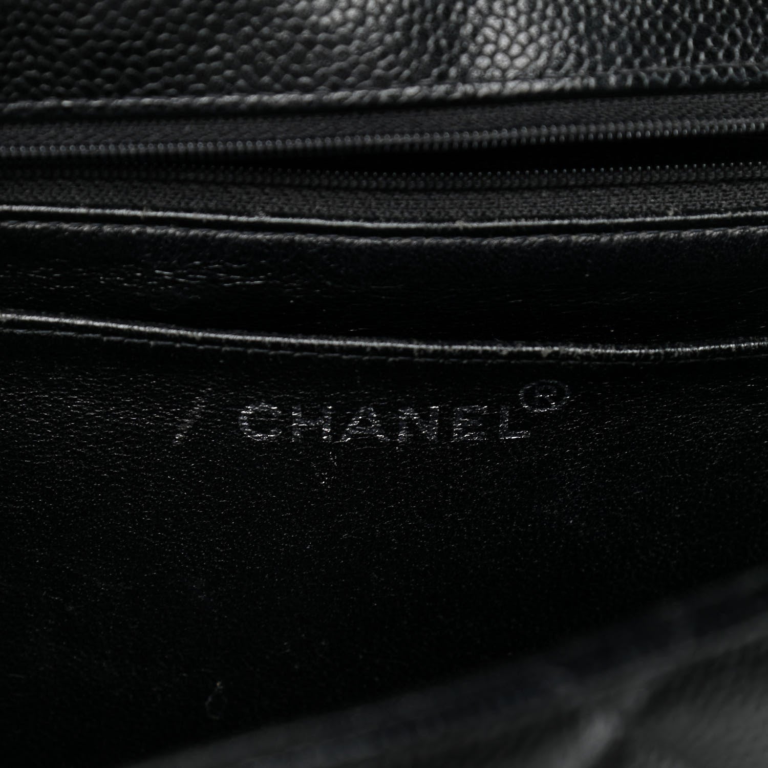 Chanel Caviar Quilted Jumbo Single Flap Black 6 of 10