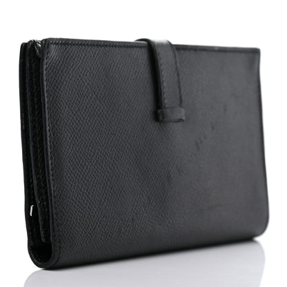 Hermes Epsom Bearn Gusset Wallet Black 5 of 16