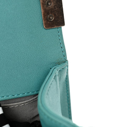 Chanel Galuchat Stingray Small Boy Flap Turquoise 14 of 18
