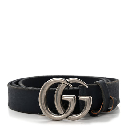 Gucci Cuoio Toscano Nickel Double G 30mm Belt 100 40 Blue 1 of 5