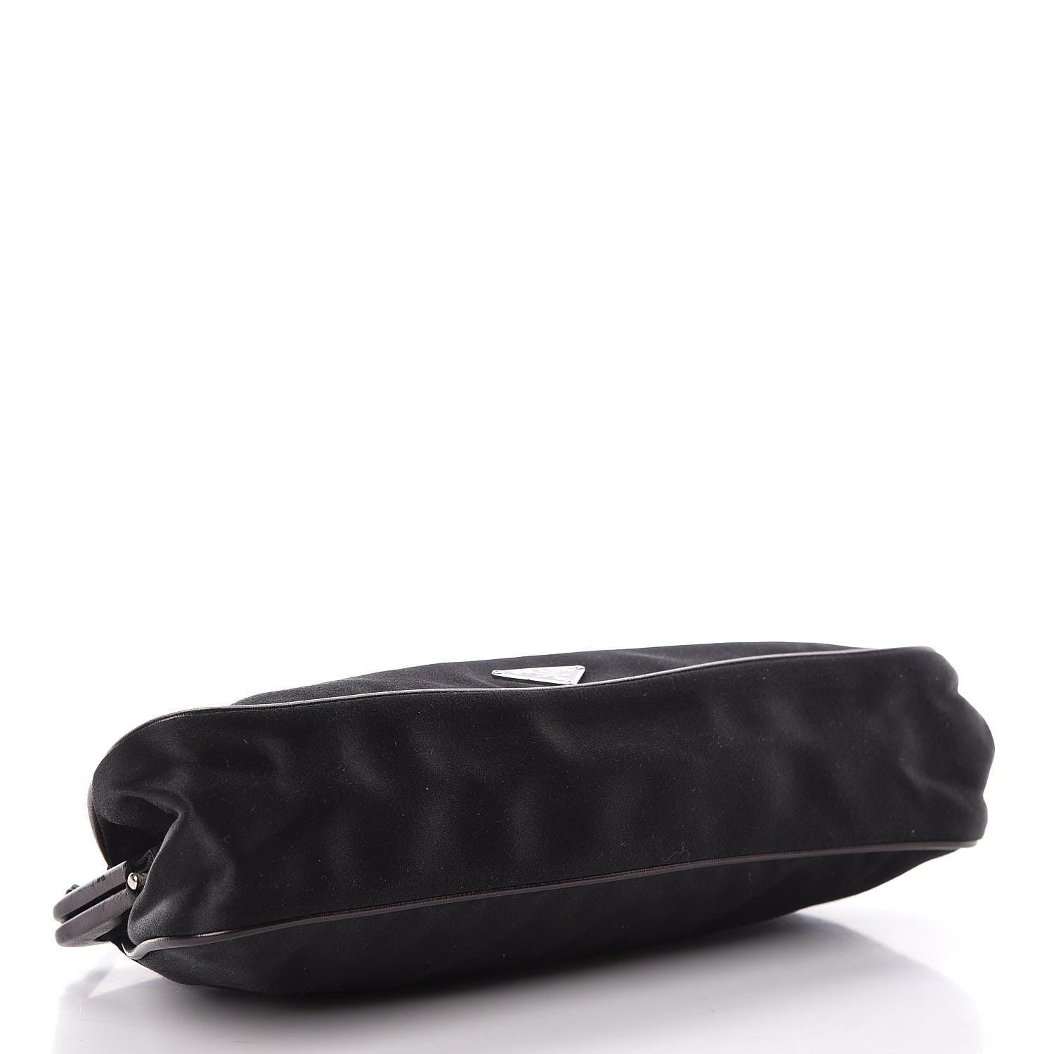 Prada Satin Kisslock Clutch Black 4 of 10