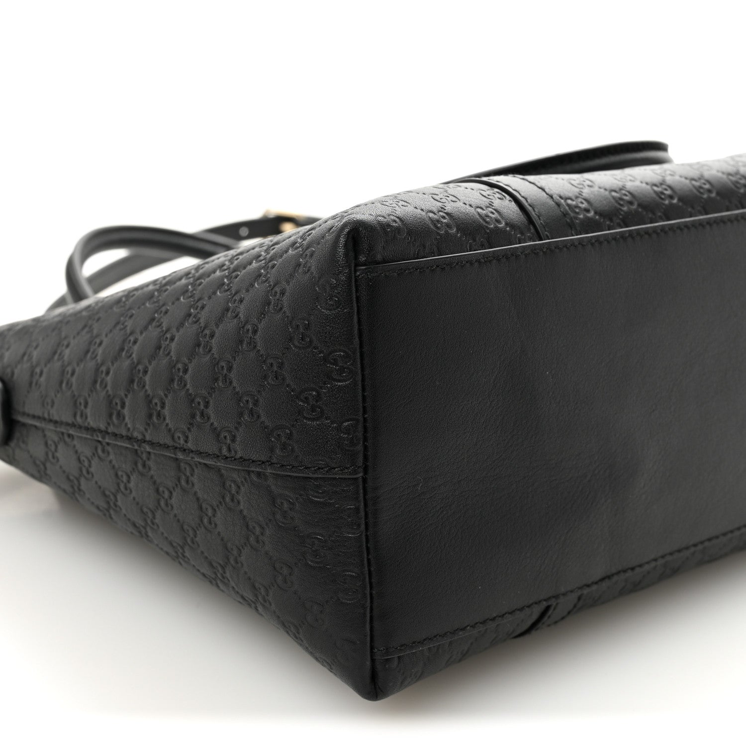 Gucci Soft Microguccissima Small Zippered Satchel Black 1883666