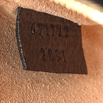 Gucci Monogram Jumbo GG Textured Dollar Calfskin Ophidia Key Case Camel Ebony New Acero 8 of 8